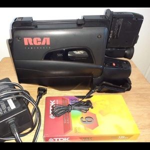 RCA Video Camera with accessories.